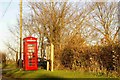 Achurch telephone box in Thorpe Achurch