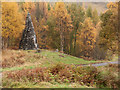 War memorial at east end of Loch Rannoch in PH16 5QA