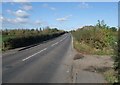 Willington Road (B5008) approaching Willington Bridge over the Trent in DE65 6RY