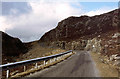 The Rhenigidale road climbing up to the pass in HS3 3BD