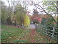 The end of the bridleway from South Carlton in Burton-by-Lincoln