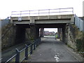 Railway bridge over Ropery Walk, Seaham in SR7 7NS