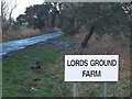 Entrance road to Lords Ground Farm, Swaffham Prior Fen in CB25 0LQ