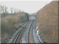Railway line, looking North in OX7 6PU
