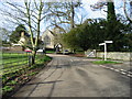 Bishopsbourne church and road junction. in CT4 5JB