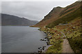 Lakeside footpath Ennerdale Water in Cleator Moor East and Frizington Ward
