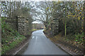 Dismantled railway bridge near Murroes in DD5 3PQ