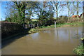 Walcot Ford in Flood in Walcot Near Folkingham