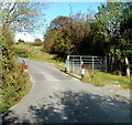 Grid across Mountain Road between Upper Cwmbran and Penyrheol in Upper Cwmbran Community