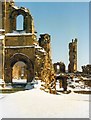 Byland Abbey in the snow. in YO61 4BD