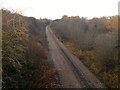 Disused Leamside line near High Shincliffe, looking north in DH1 2PR