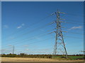 Pylons near Long Lane in RM16 2QL