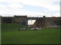 Playground and railway bridge in TS24 0TN