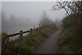 The path by the River Mersey at Paddington Bank in WA1 3LT