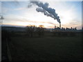 The Tyne Valley and chipboard factory near sunset in NE46 4JS