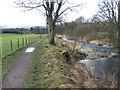 The Crook of Devon path and River Devon in KY13 0QR