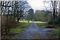 The road into the Knowsley Estate from Croxteth Lodge in L34 7HG