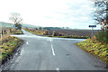 Road junction near Lintrose House in PH13 9LJ