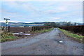 Farm road to Langhaugh in DD9 7RD