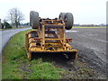 Trailer with a broken chassis on Upwell Road, Christchurch in PE14 9LF