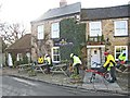 Cyclists at the Bay Horse Inn, Ravensworth in DL11 7BT