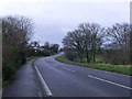 Heading uphill on the A487 in SA42 0SR