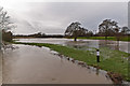 Flooded River Mole at Sidlow Bridge in RH2 8BZ