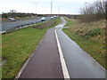 Cycle path beside Queen Elizabeth Way in TS17 5AZ