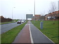 Cycle path beside Myton Way in TS17 5FN