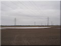 Flooded fields near Gunness in DN15 8UX