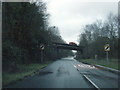 A4067 nears Gurnos Road overbridge in SA9 2JL