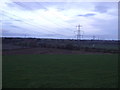Farmland and pylons near Yarm in TS15 9QN