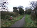 Cycle track on former railway in DL2 1UQ