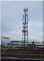 Communications mast off the B6280 in DL1 4NP