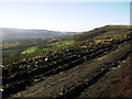 Mynydd Pwll-yr-Iwrch viewed from above Blaen Cwmdu Farm looking WNW in Maesteg Community