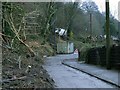 Clearing the landslip from Cyfyng Road in SA9 2BL