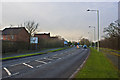 A roundabout - the turn for Astley Village in PR7 7DW