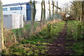 Footpath round the industrial estate in MK18 1FJ
