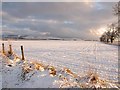 Snowy landscape in PH13 9NZ