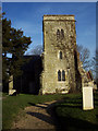 Tower of St Editha Church, Baverstock in SP3 5ES