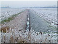 Frozen fenland near Manea in PE15 0HQ
