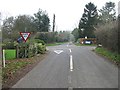 Cross roads at Rhodes Minnis in CT4 6XR