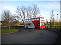 Bus in Fordbridge Road turning circle, Kingshurst in B37 5AU