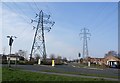 Pylons part company, Sinfin in DE24 9LF