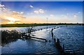 Key Brook Flood: View from the  B 3091 Road Bridge in SP7 0LN