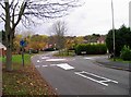 Astill Lodge Road/Sharpley Drive junction in LE4 1DU