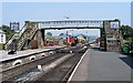 Footbridge at Embsay Station in BD23 6QQ