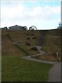 Colliery pithead Wheels at Berryhill Fields in ST2 0AQ