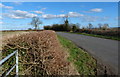 Gate and hedge along Oaks Road in LE8 9ES