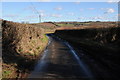 Country road above Paunton Court in HR7 4JP